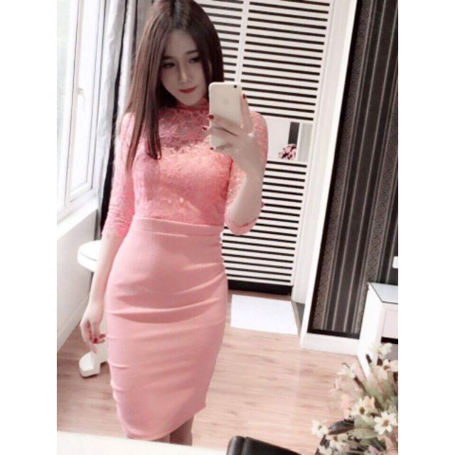 [ Mã WASTRUN4 giảm 10% tối đa 30K đơn 99K] M26- Chân váy bút chì hồng công sở nữ tính