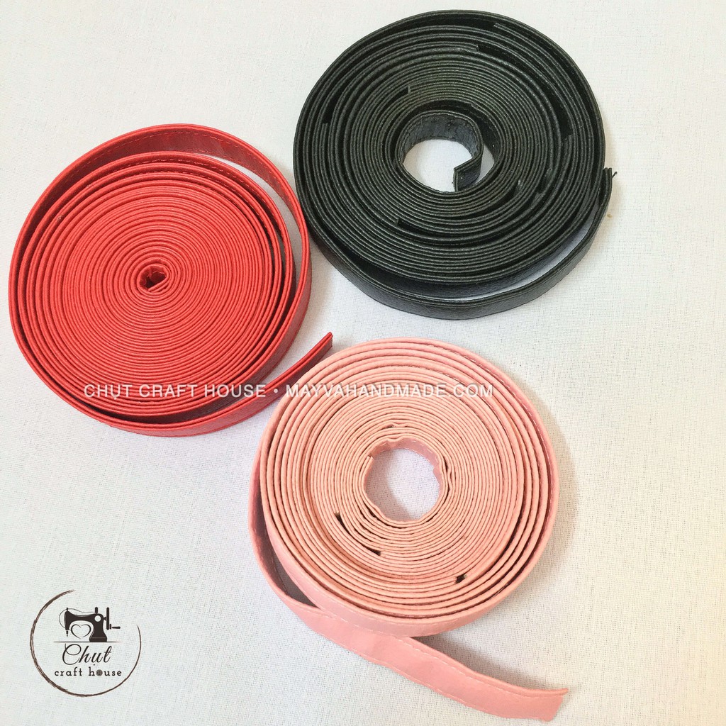 Dây da PU may quai túi (nhiều màu, nhiều size)