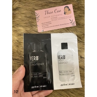 Sample - Set gội 10ML - xả 10ML Verb Ghost Weightless Shampoo and Conditioner