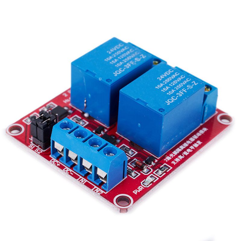 [In Stock]1 Pcs HH52P DC 24V Coil DPDT 8 Pins Electromagnetic Power Relay & 1 Pcs DC 24V 2 Channel Relay ule
