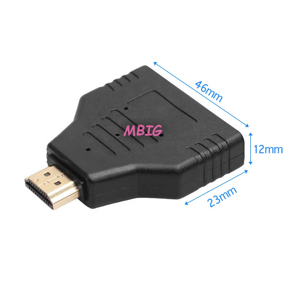 Bộ chuyển đổi chia cổng HDMI 1 đầu vào 2 đầu ra 1080P HDMI cho PS4 Xbox HDTV