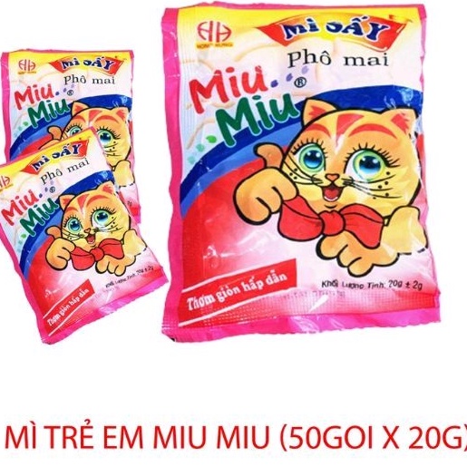 COMBO 50 gói mì trẻ con MiuMiu