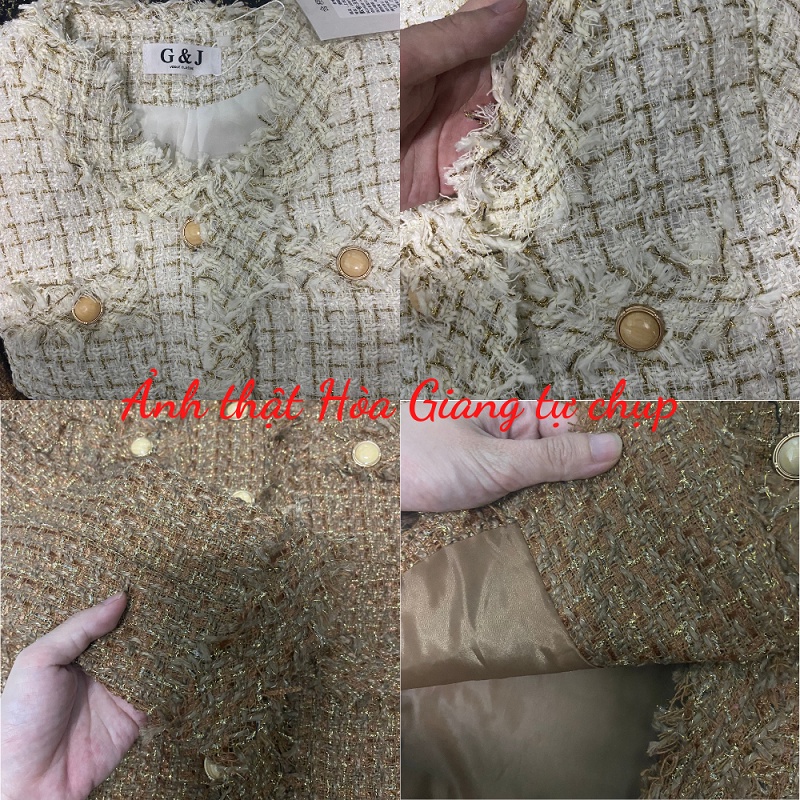 [CÓ SẴN] Áo khoác dạ cổ tròn, áo dạ tweed nữ sang chảnh có video ảnh thật | BigBuy360 - bigbuy360.vn