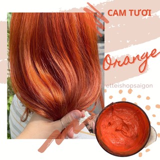 [kèm Trợ Nhuộm+Ủ tóc] Kem Nhuộm Tóc Màu CAM TƯƠI - Không Tẩy