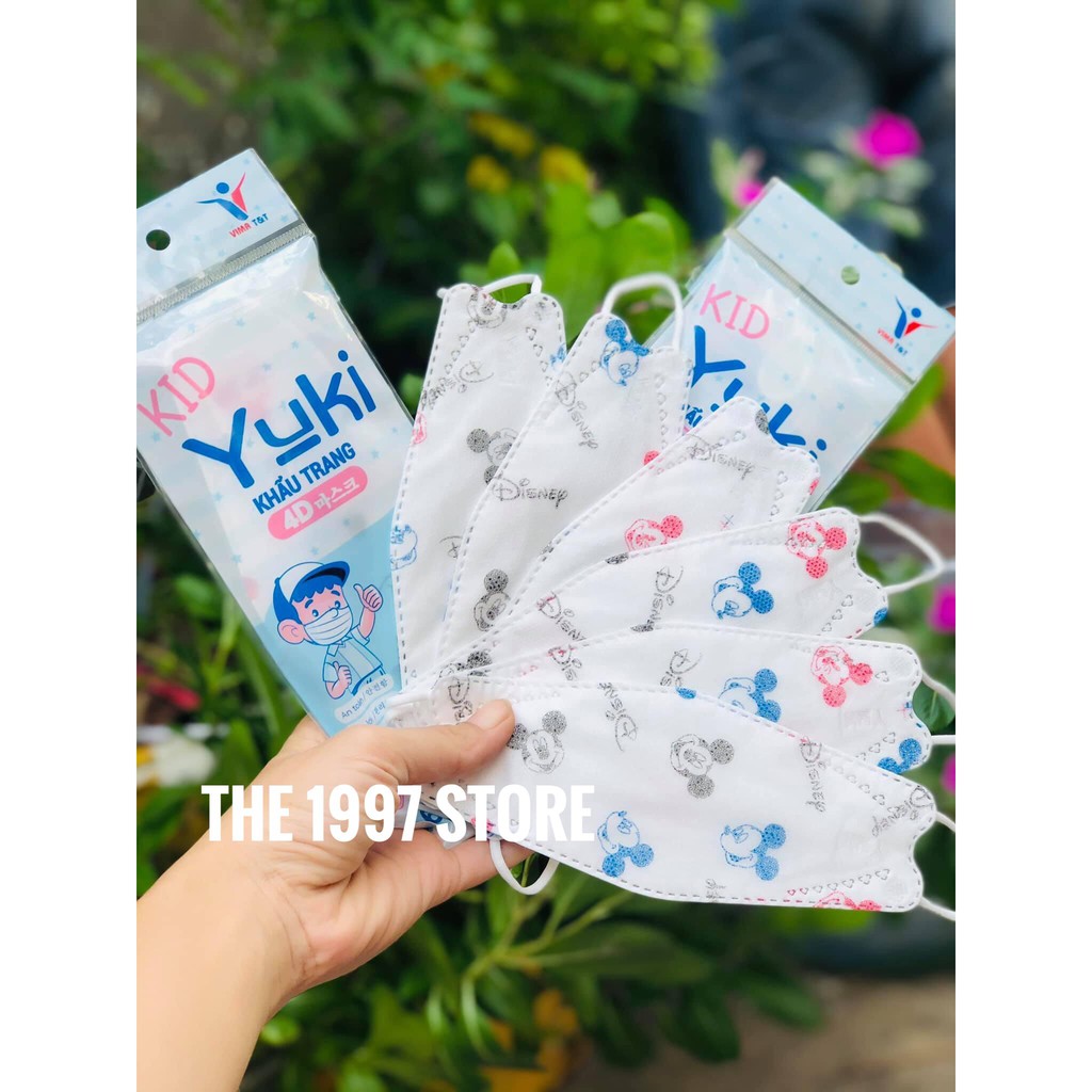 Khẩu Trang Yuki 4D Kid Cho Bé ,Kháng Khuẩn ,Bảo Vệ Sức Khoẻ ,Hàng Cty