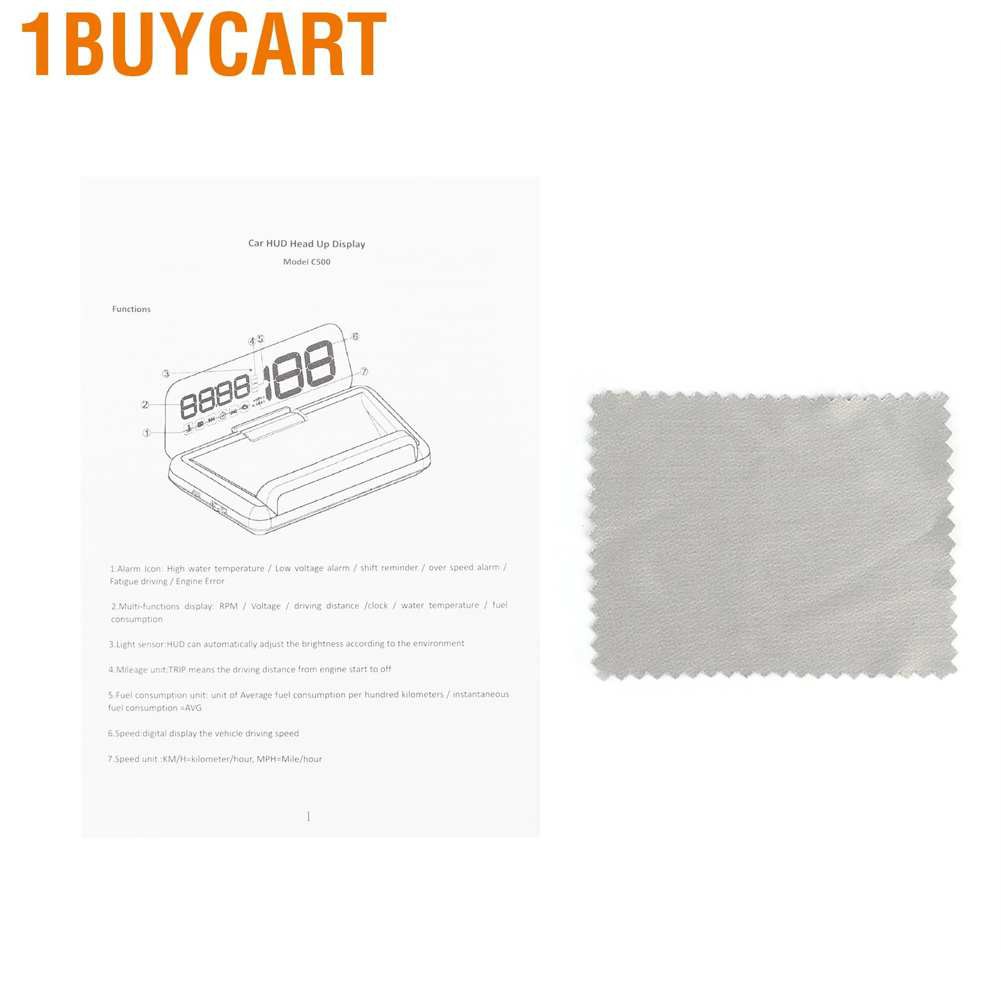 Thiết Bị Đo Điện Áp / Nhiệt Độ Nước C500 1buycart Cho Xe Hơi