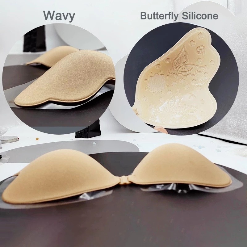 Miếng dán nâng ngực TakeTalk bằng silicon tự dính hình cánh bướm tiện dụng cho nữ