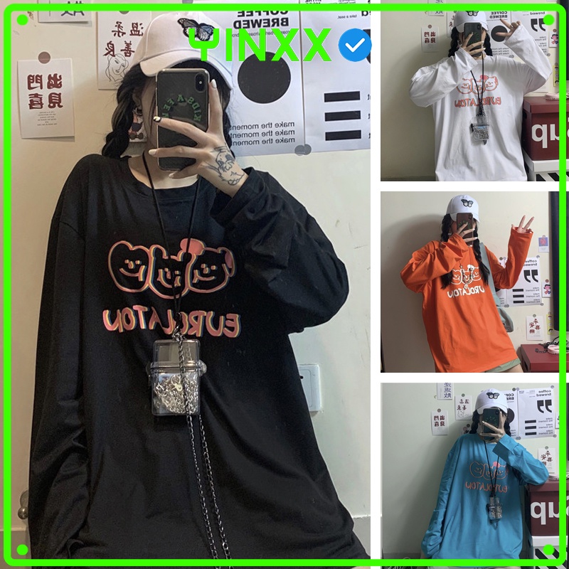 Áo thun tay dài form rộng Yinxx, áo sweater Unisex SW20