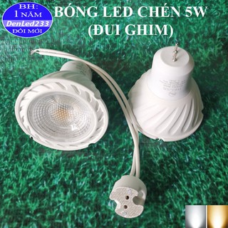 BÓNG ĐÈN LED CHÉN COB 5W ĐUI GHIM Gu5.3