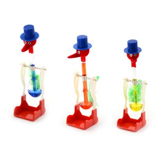 【∮】 Drinking Bird Dippy Lucky Novelty Happy Duck Bobbing Toy Einstein Glass Gift ☆HOT☆