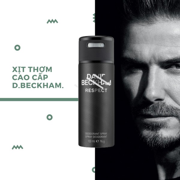 [Rẻ Vô Địch] Xịt Khử Nam Hương Nước Hoa David Beckham Respect 150ml