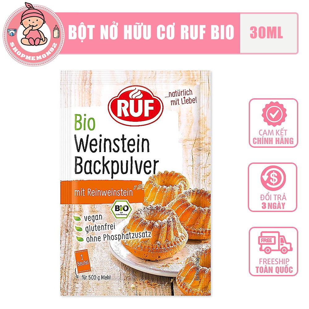 Bột nở hữu cơ Ruf Bio