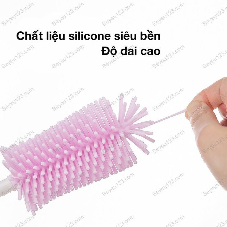Cọ Rửa Bình Sữa Và Núm Ti silicone 3 chi tiết Mum's Care Cao cấp (Sản xuất Thái Lan)