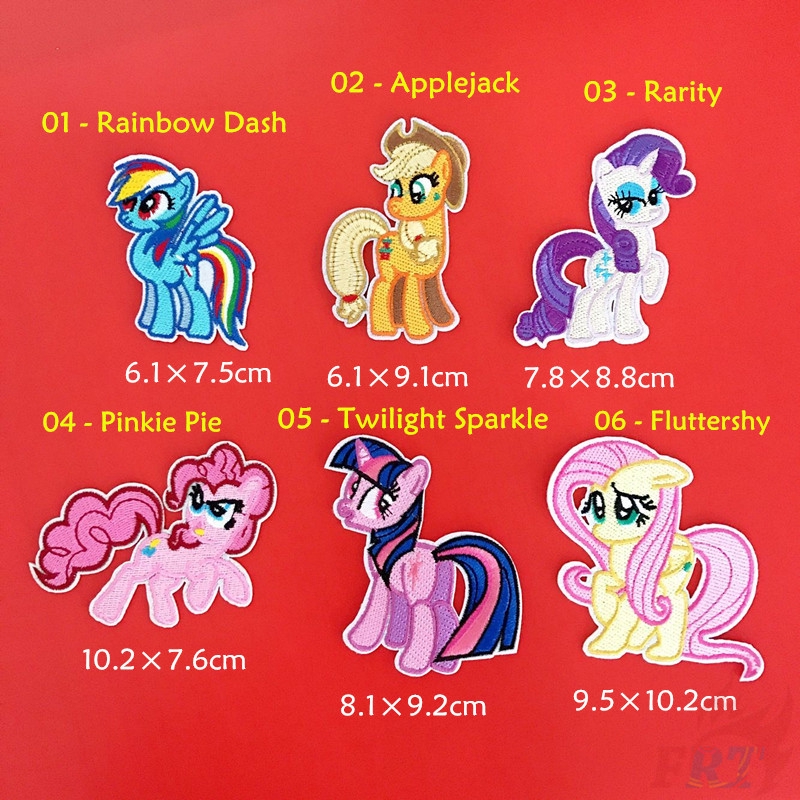 Miếng vá ủi quần áo thêu họa tiết hoạt hình My little pony đáng yêu