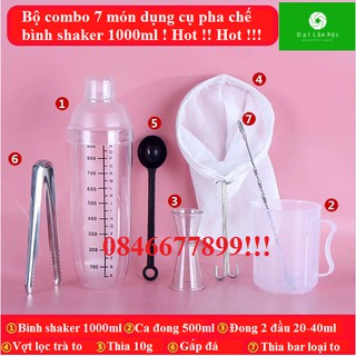 Bộ combo 7 món dụng cụ pha chế trà sữa ! HOT!!!