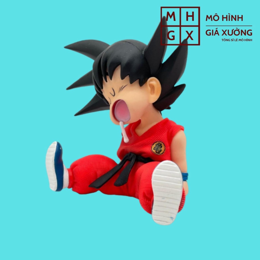 Mô hình Dragon Ball SonGoku ngủ gật cực dễ thương cao 10cm cảnh ngủ ở quên ở võ đài , figure 7 viên ngọc rồng sogoku