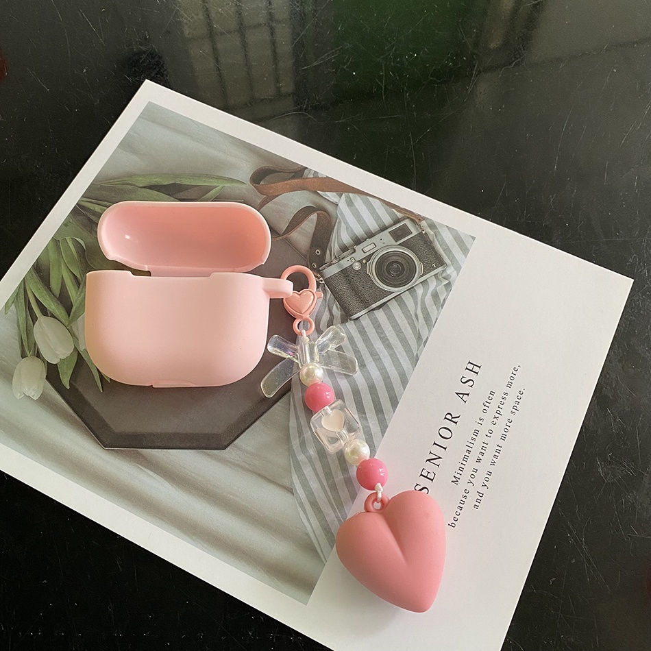 Vỏ Bảo Vệ Hộp Sạc Tai Nghe JBL T230NC / T130NC TWS Bằng Silicon Hình Trái Tim Dễ Thương