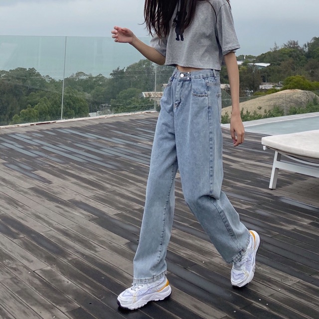 [ẢNH THẬT ĐỘC QUYỀN REPLEI1986] Quần Jeans suông dài 9047 xanh | BigBuy360 - bigbuy360.vn