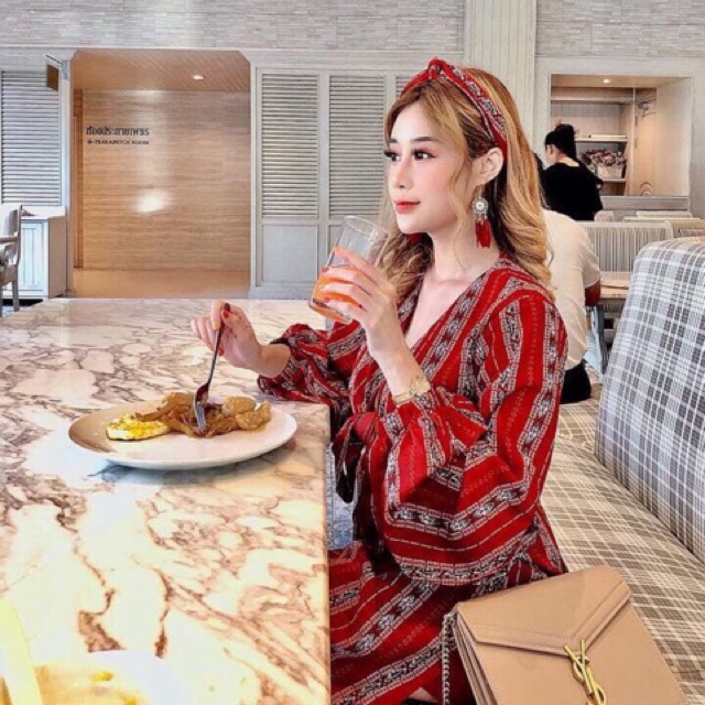 Set đỏ boho-Kèm hình feedback
