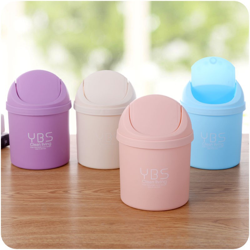 Thùng Rác Mini Siêu Cute - Sọt Rác Để Bàn Dung Tích 4L