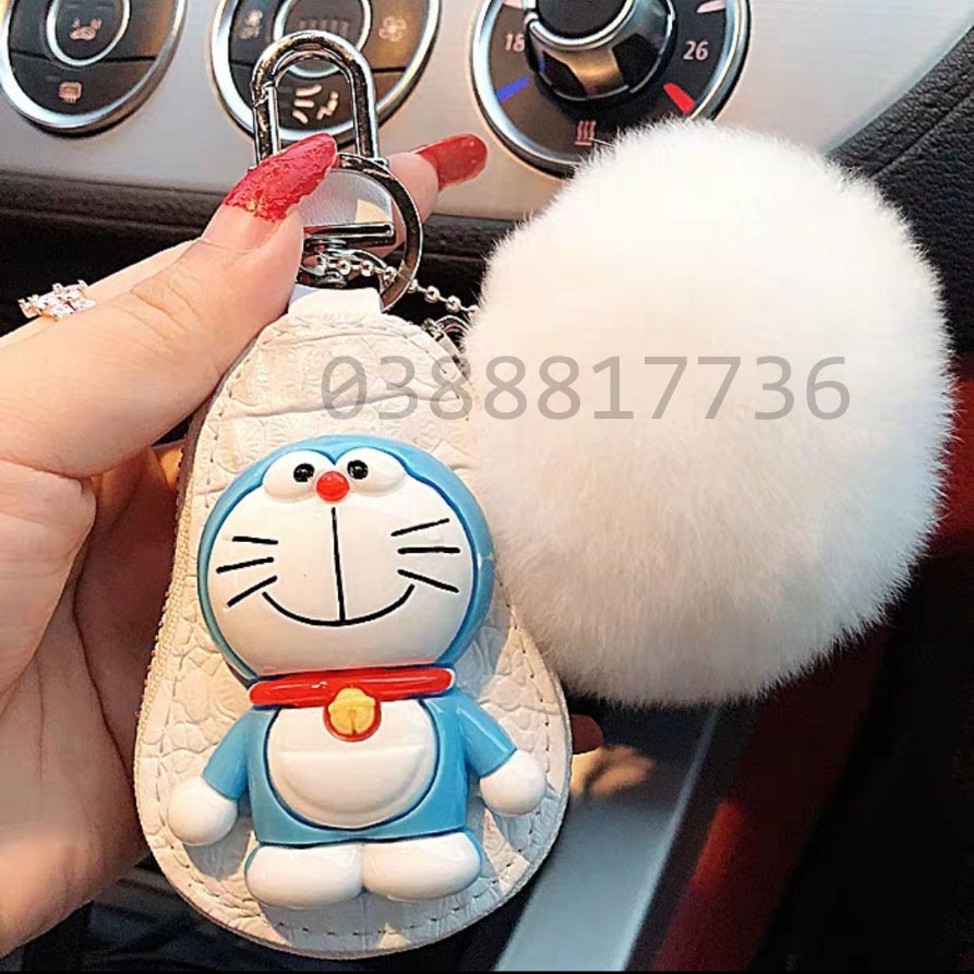 Bao da chìa khoá ô tô hình mèo Kitty dễ thương
