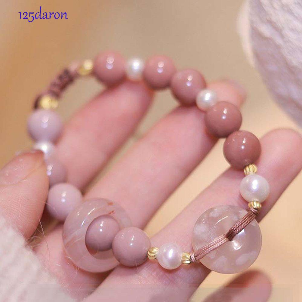 Vòng Tay Hạt Tròn Hình Hoa Anh Đào Ngọt Ngào Thời Trang 1 Cho Nữ