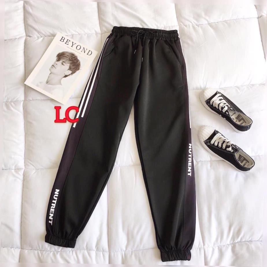 🌈FREESHIP 50K 🔥Quần thể thao nữ kaki 3 sọc đen trắng cá tính thời trang siêu đẹp | BigBuy360 - bigbuy360.vn