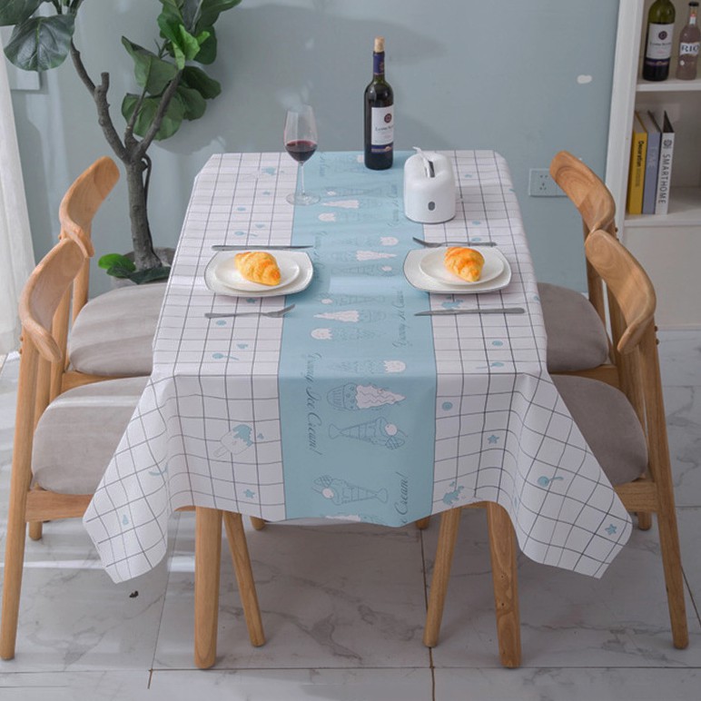 HCM - Khăn trải bàn mẫu Vintage 1m37 x 1m8 trang trí bàn ăn