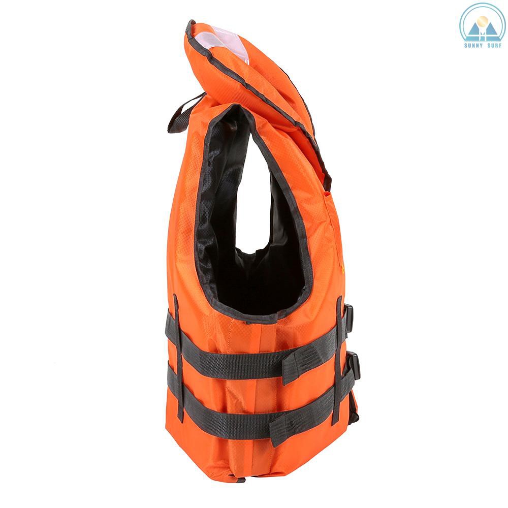 Sunny☀ Lixada Professional Polyester Adult Safety Life Jacket Survival Vest Swimming Boating Drifting with Emergency Whistle