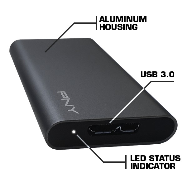 [Mã 255ELSALE giảm 7% đơn 300K] Ổ cứng SSD di động PNY Elite 480Gb, 960Gb Usb 3.1 gen 1 | BigBuy360 - bigbuy360.vn