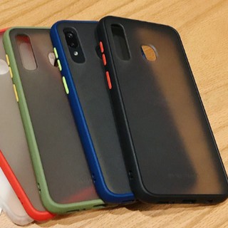 Ốp lưng nhám cho VIVO Y19 viền màu TPU Chống sốc siêu đẹp
