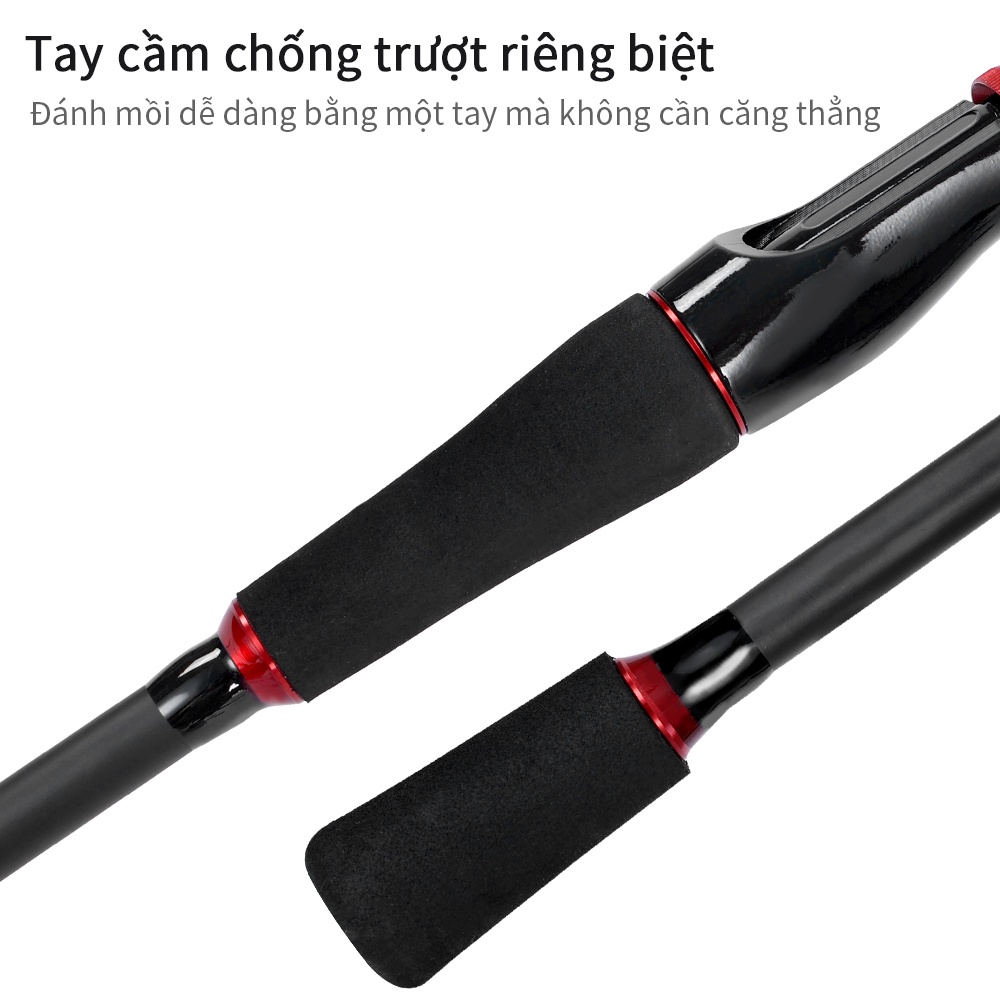 OneTwoFit 1.8M 2 Phần Máy dùng / Mày ngang sợi Carbon Cần Câu