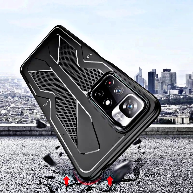 Ốp lưng Xiaomi Redmi Note 11 Plus 5G / Redmi 9 chống sốc vân Carbon Gaming cao cấp