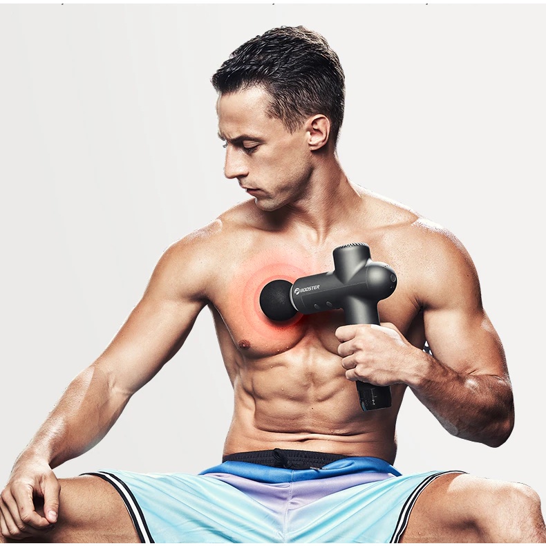 Súng Massage Booster Lightsaber AI Inside - 6 Đầu Massage – 4 mức độ - Công Suất 126W