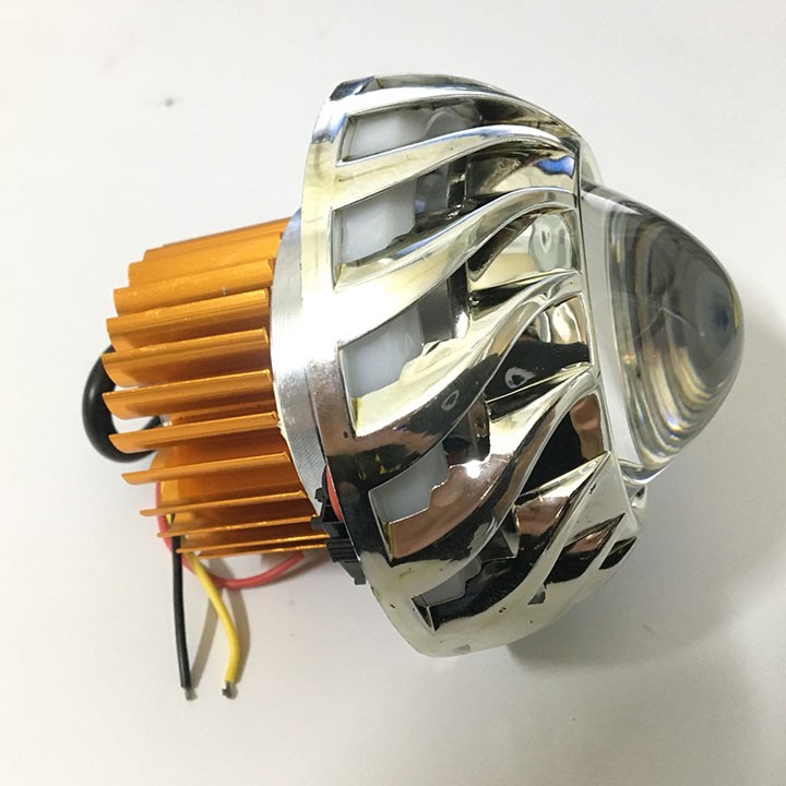 Đèn pha led bi cầu LỐC XOÁY màu sắc BẮT MẮT, kiểu dáng ĐẸP, ánh sáng 7 MÀU