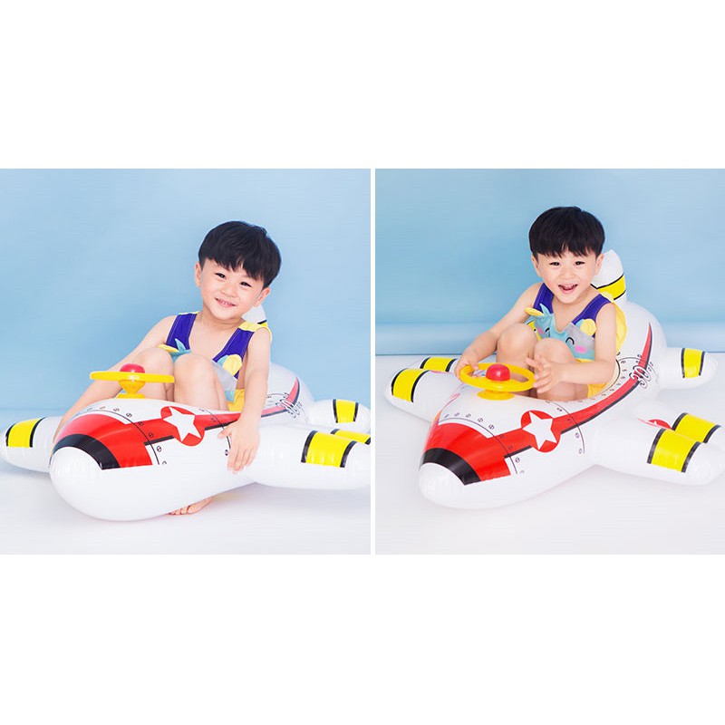 Phao bơi trẻ em bé trai Máy bay đáng yêu