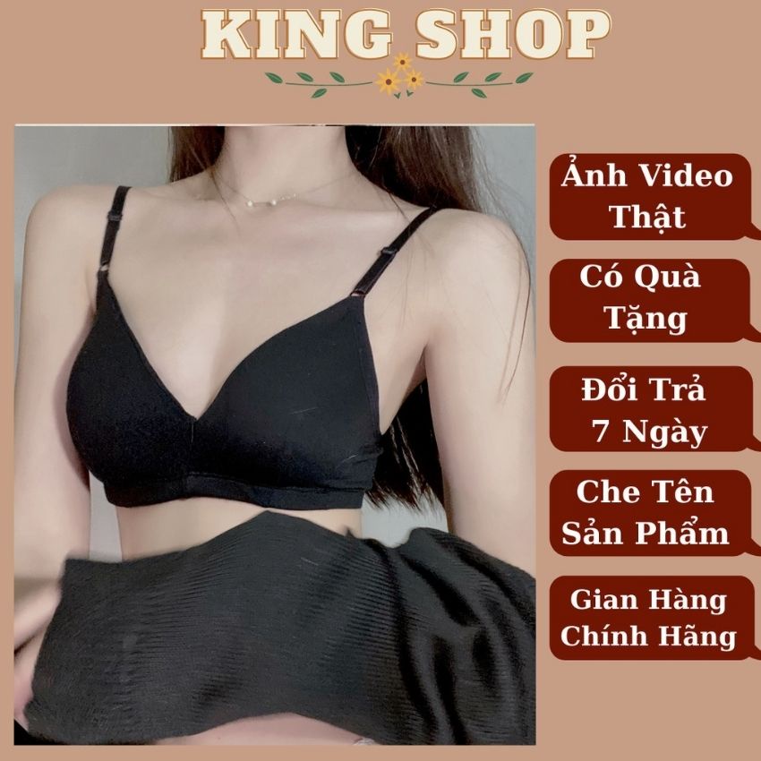 Áo Lót Không Gọng Freesize Mút Mỏng Siêu Ôm Đẩy Ngực, Co Dãn Cực Tốt – Áo Bra nữ Cotton Mềm Mịn - B038