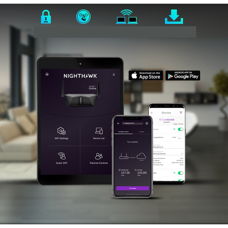 Bộ định tuyến không dây tốc độ cao NETGEAR RAX40 AX3000M | BigBuy360 - bigbuy360.vn