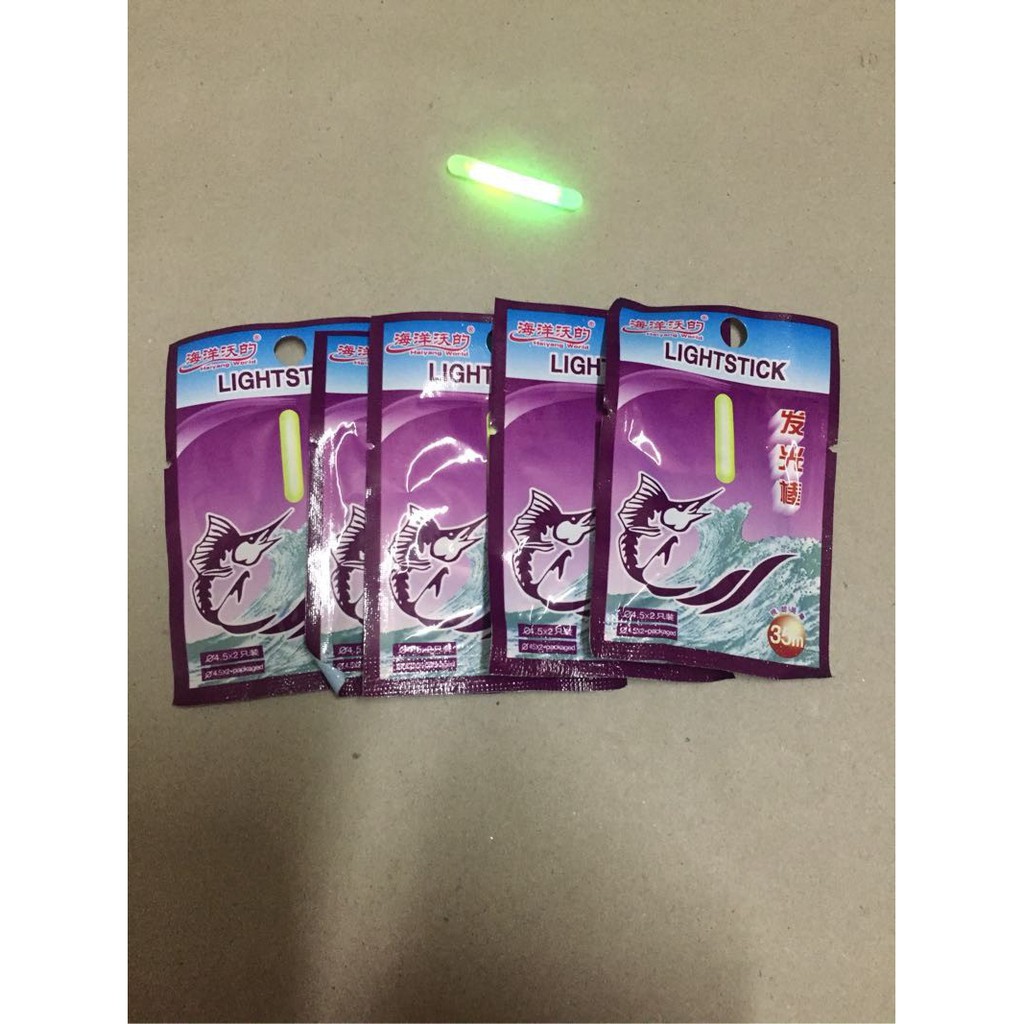 combo 5 vỉ phao đèn câu cá đêm