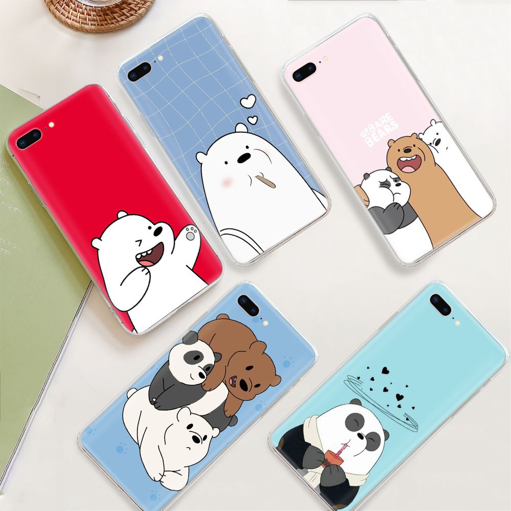 Ốp Điện Thoại Trong Suốt Hình We Bare Bears Cho Lg G5 G6 G7 G8 Thinq K9 K11 Q60 V20 V30 V30S V35 V40 Ty107