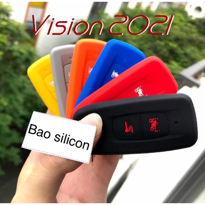 Bao smartkey xe Vision 2021 , Bao silicon smartkey Vision 2021 đủ màu