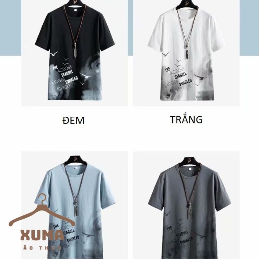 [ FREE SHIP ] Áo phông áo thun nam tay ngắn cổ tròn chất thun cotton co giãn 4 chiều hình chim xuma
