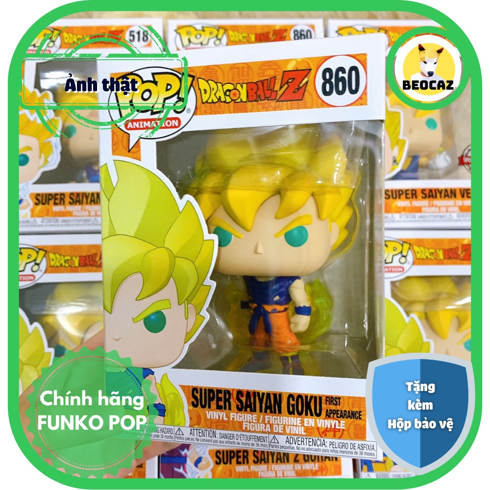 Funko Pop Dragon Balll Chính Hãng Goku Vegito Vegeta Gohan Bảy Viên Ngọc Rồng Dragon Ball tiệm Beocaz Mô hình Anime