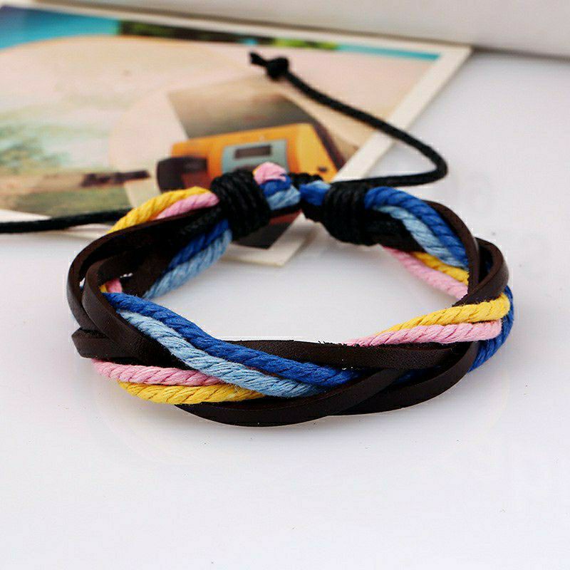 Vòng tay đan xéo đa dạng màu | BigBuy360 - bigbuy360.vn