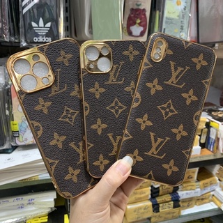 Ốp lưng iPhone Xsmax / iphone 13 / 13 Pro max dẻo LV xi mạ vàng sang trọng