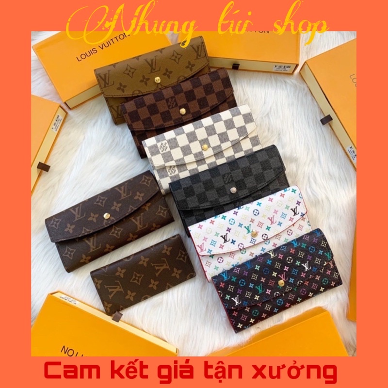 Ví Nữ Cầm Tay set 2, nhiều ngăn để thẻ fullbox