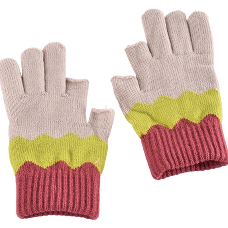 Găng Tay Hở Ngón Giữ Ấm Mùa Đông Thời Trang Cho Nam Nữ