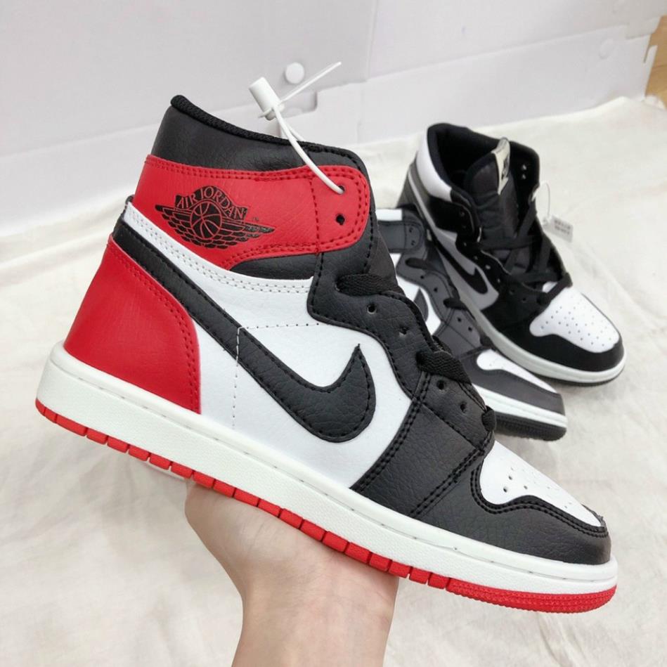 Giày jordan PANDA Giày Thể Thao cao cổ Đen Trắng nam nữ, jd Cổ Cao Hot Trend