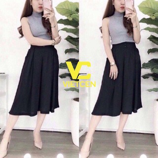 Quần Ống Rộng Nữ Giả Váy Kèm Quần Lót Trong Hot Trend - VIETCEN
