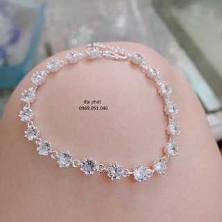 Lắc tay nữ , bạc 925 đính full đá lấp lánh - vàng bạc đại phát